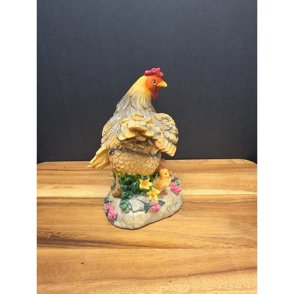 Vintage Music Box Dolgen Corp Hen & 2 Chicks W/ Rooster Crow Sound Tested WORKS!